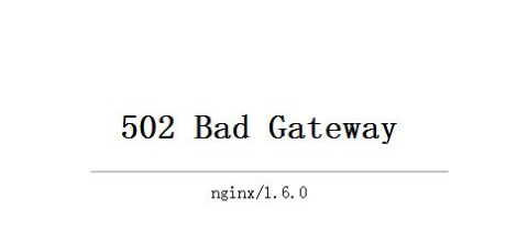 502 bad gateway